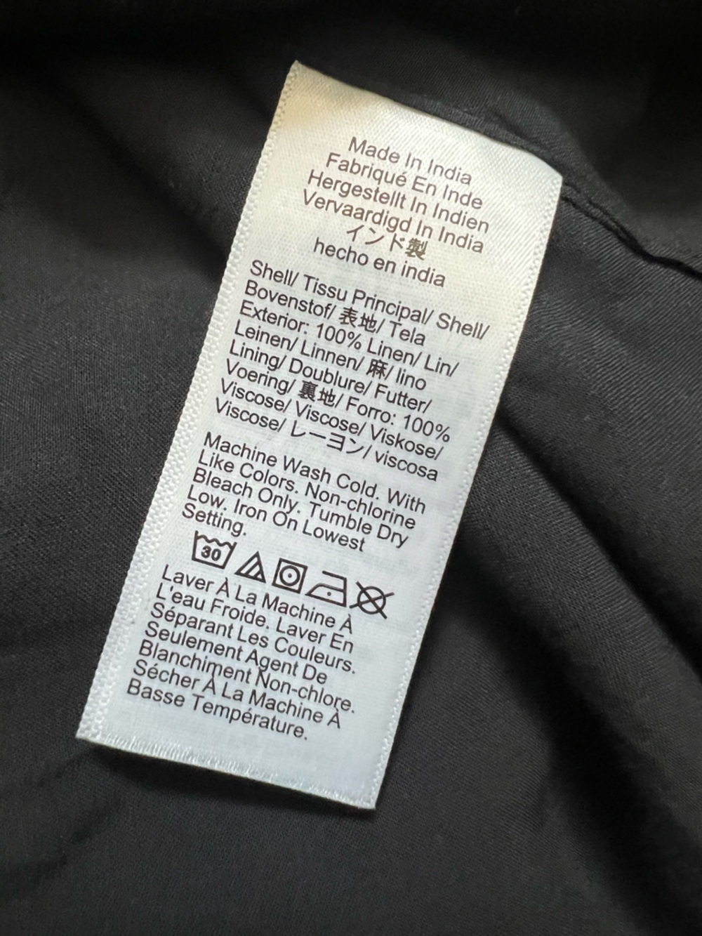J. CREW Linen Black Women's Button-Front Vest Small - Picture 12 of 13